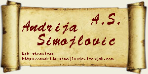 Andrija Simojlović vizit kartica